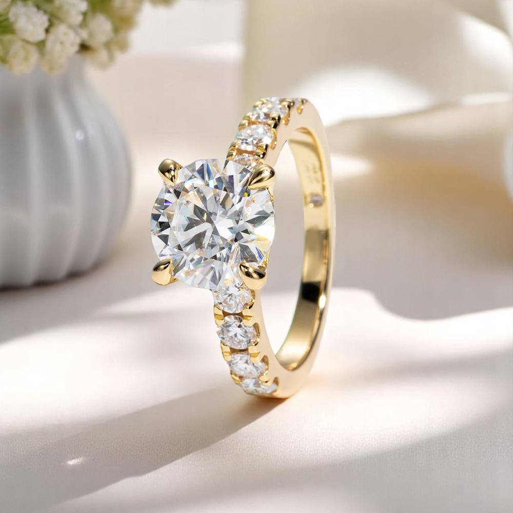 Sparkl365 Moissanite™ RIVIERA Ring [18K Gold over Silver S925] - Image 5